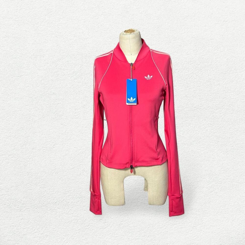 Adidas Originals Sport Superstar Midlayer Shirt Jacket in Power Pink